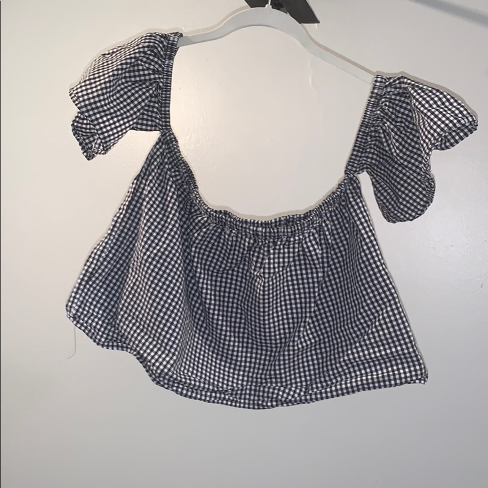 Gingham Crop Top